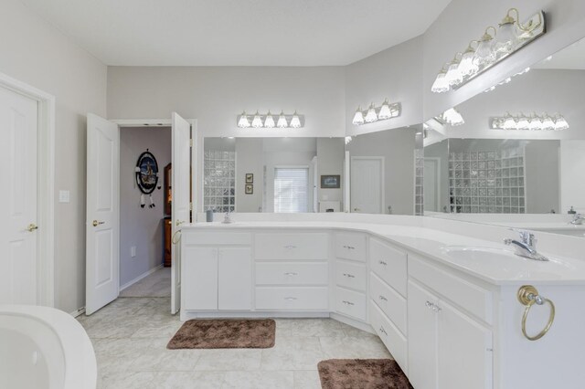 bathroom with vanity