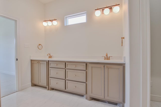 bathroom with vanity