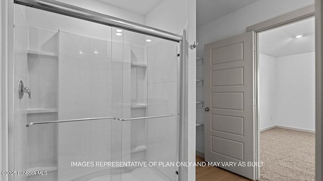 426 14th St, Wolfforth, TX 79382 - bathroom featuring a shower stall
