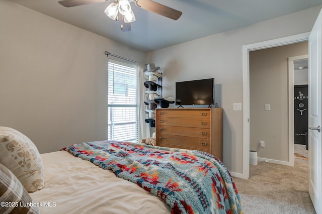 7511 31st St, Lubbock, TX 79407 - bedroom featuring carpet floors and ceiling fan