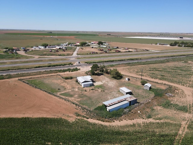 drone / aerial view featuring a rural view