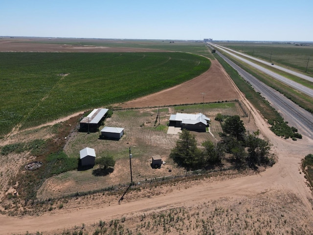 bird's eye view featuring a rural view