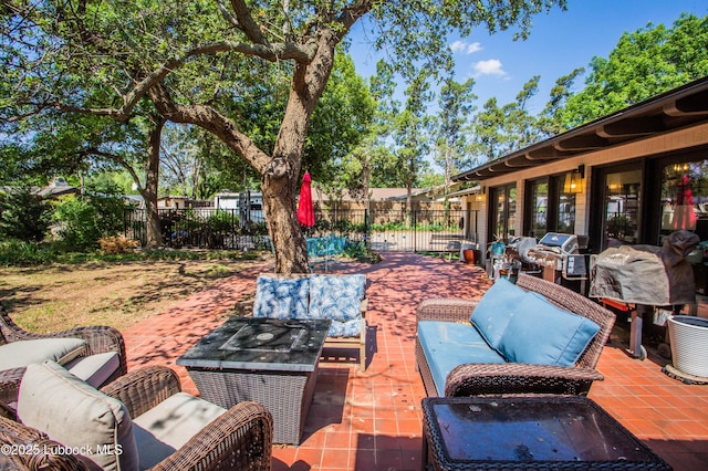 4609 10th St, Lubbock, TX 79416 - view of patio / terrace featuring an outdoor hangout area