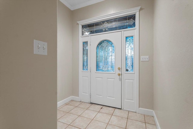 view of tiled entryway