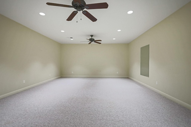 empty room with light colored carpet