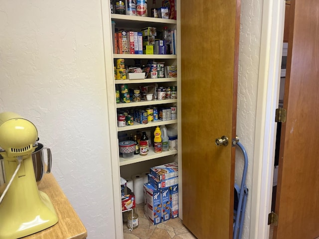 view of pantry