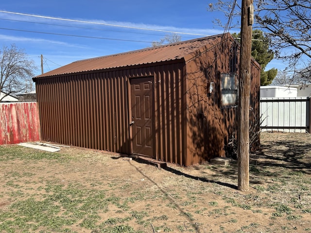 727 E 12th St, Littlefield, TX 79339 - view of shed