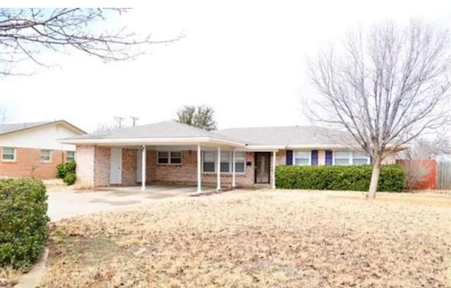 view of ranch-style home