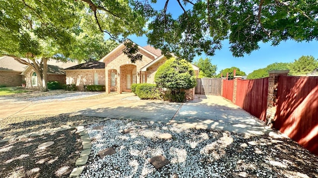 view of front of house featuring a patio area