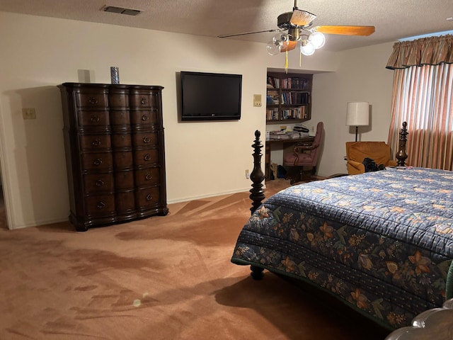 3004 80th St, Lubbock, TX 79423 - bedroom with carpet floors, baseboards, and a ceiling fan