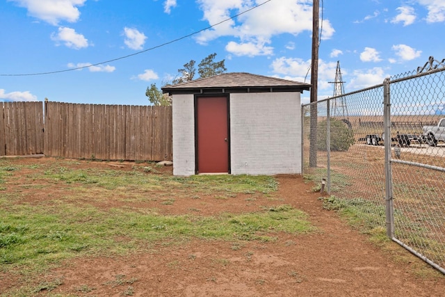 view of outdoor structure