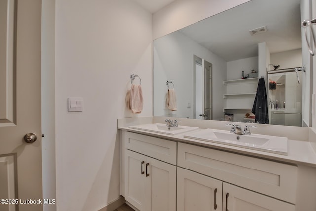 7406 9th St, Lubbock, TX 79416 - full bath with double vanity