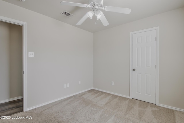 6801 36th St, Lubbock, TX 79407 - carpeted empty room featuring a ceiling fan and baseboards