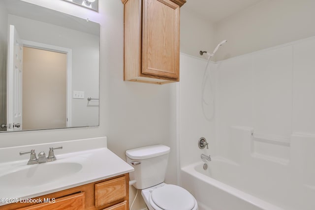 6801 36th St, Lubbock, TX 79407 - full bath with vanity, toilet, and washtub / shower combination