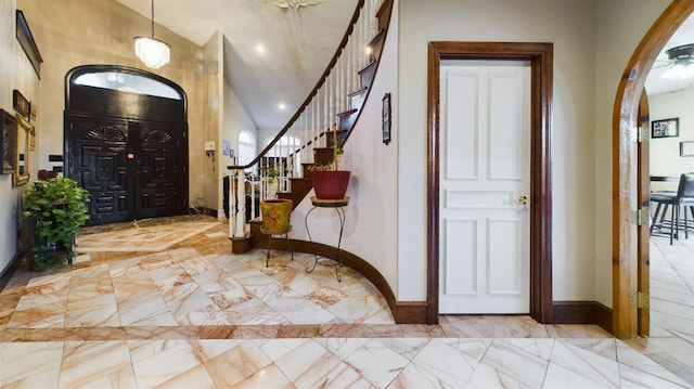 view of entrance foyer