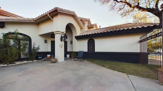 exterior space with a patio area