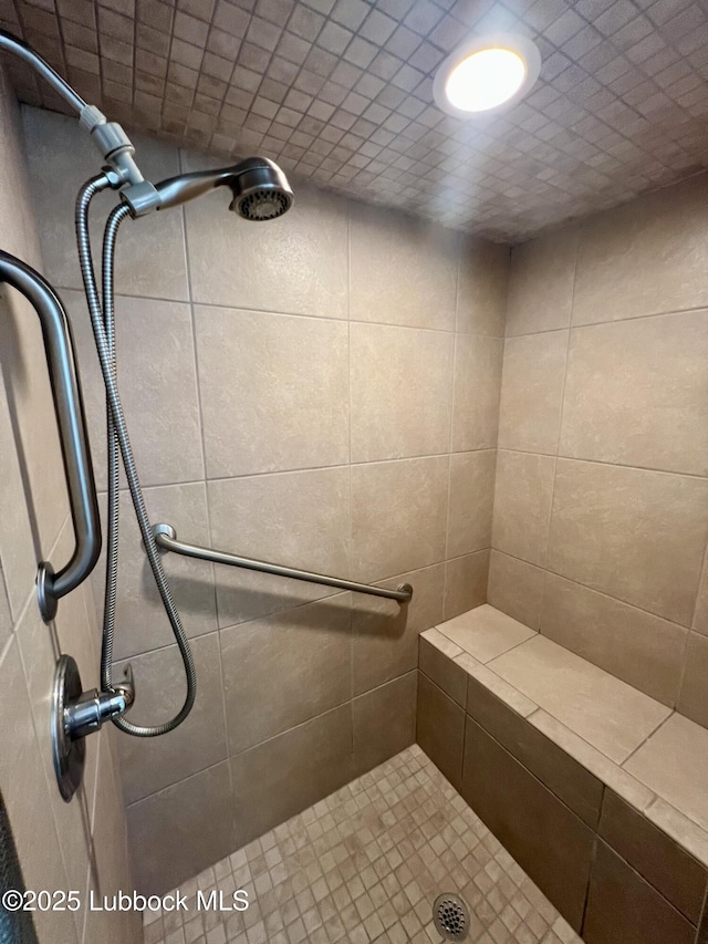 9802 Toledo Ave, Lubbock, TX 79424 - bathroom featuring a tile shower
