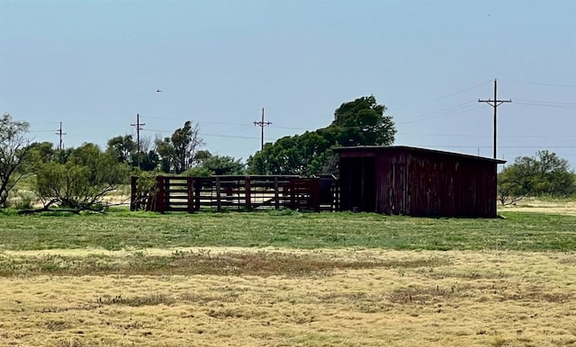 exterior space featuring an outdoor structure