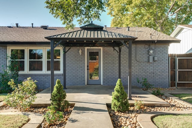 exterior space with a patio area