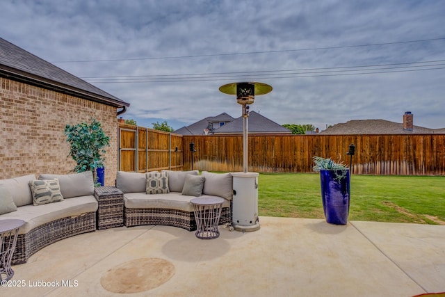 10907 Vicksburg Ave, Lubbock, TX 79424 - view of patio with an outdoor living space