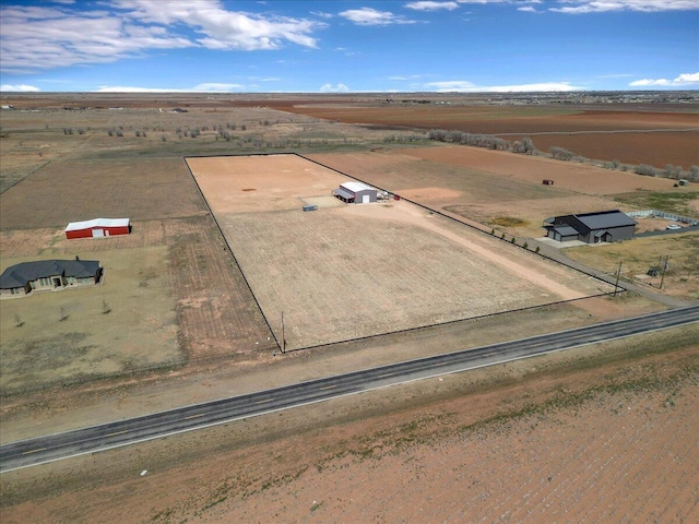 aerial view featuring a rural view