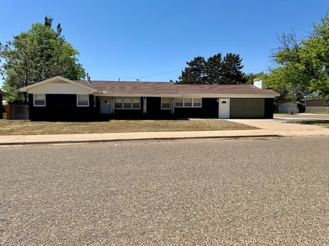 view of ranch-style home