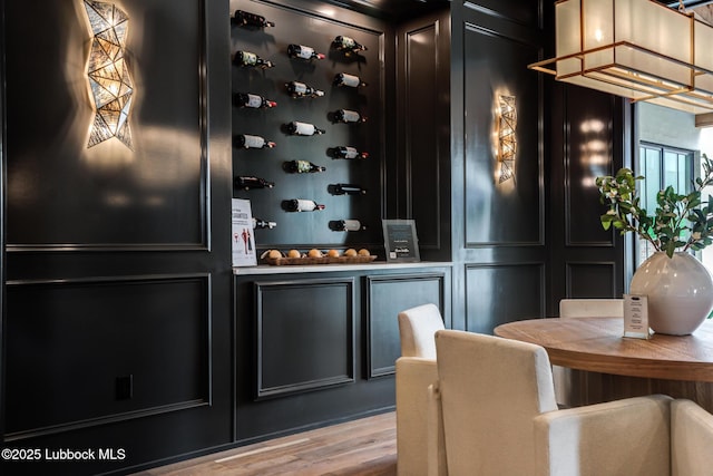 4510 Zadar Ave, Lubbock, TX 79407 - wine area with wood finished floors