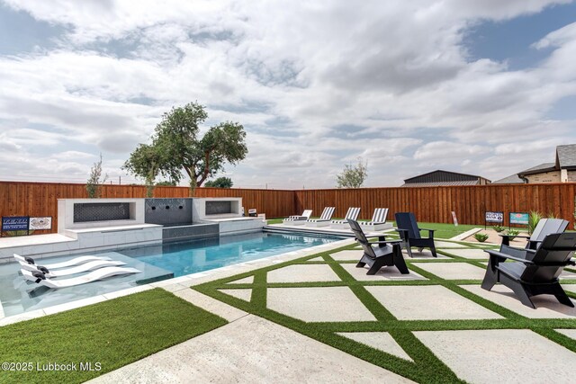 4510 Zadar Ave, Lubbock, TX 79407 - view of pool with a patio and a fenced backyard