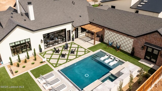 4510 Zadar Ave, Lubbock, TX 79407 - view of swimming pool with a patio area