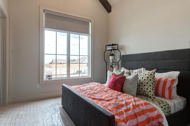 4510 Zadar Ave, Lubbock, TX 79407 - carpeted bedroom with vaulted ceiling