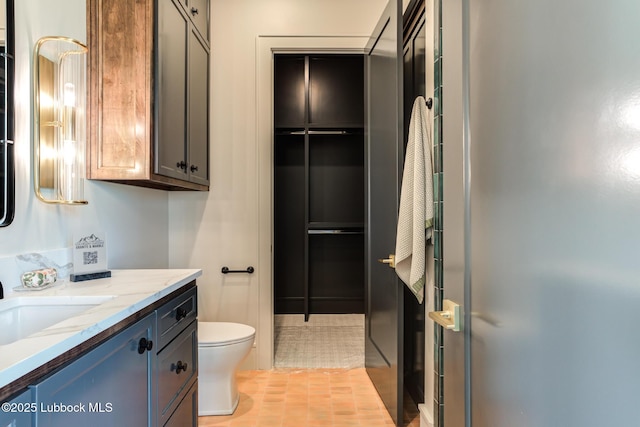 4510 Zadar Ave, Lubbock, TX 79407 - bathroom with vanity and tile patterned flooring