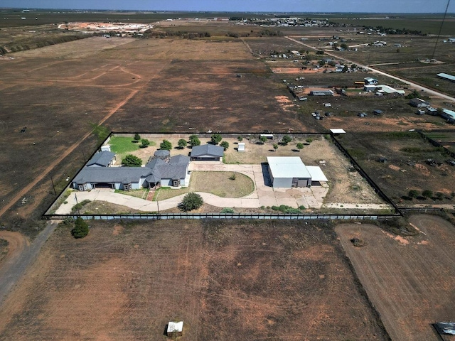 drone / aerial view featuring a rural view