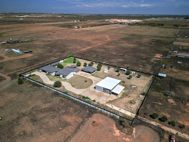 drone / aerial view featuring a rural view