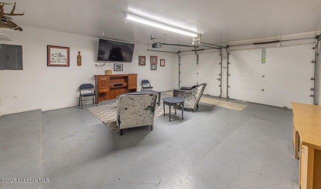 3410 53rd St, Lubbock, TX 79413 - garage with electric panel and a garage door opener