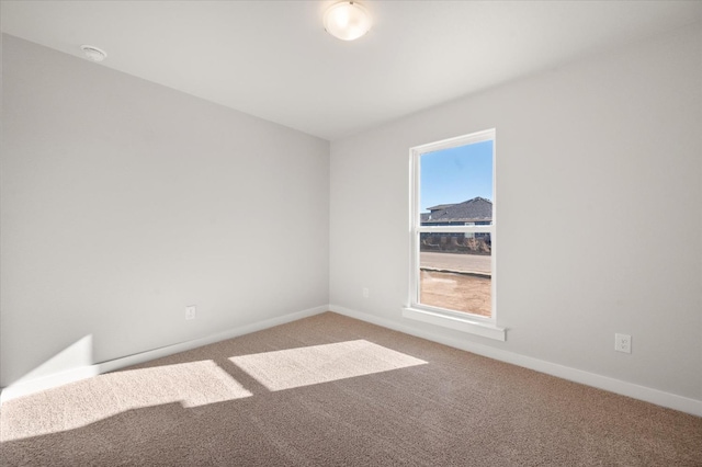 empty room with carpet floors and a wealth of natural light