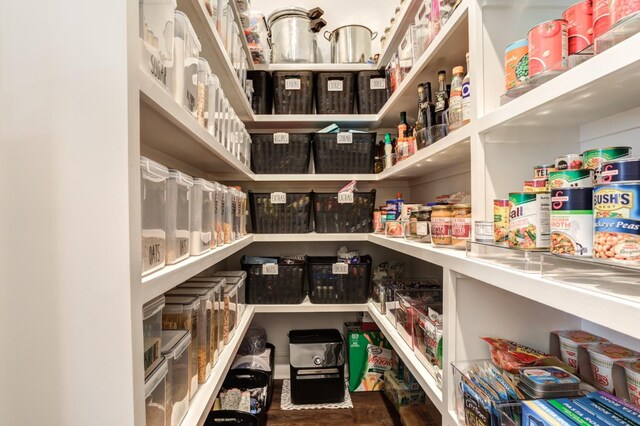 view of pantry