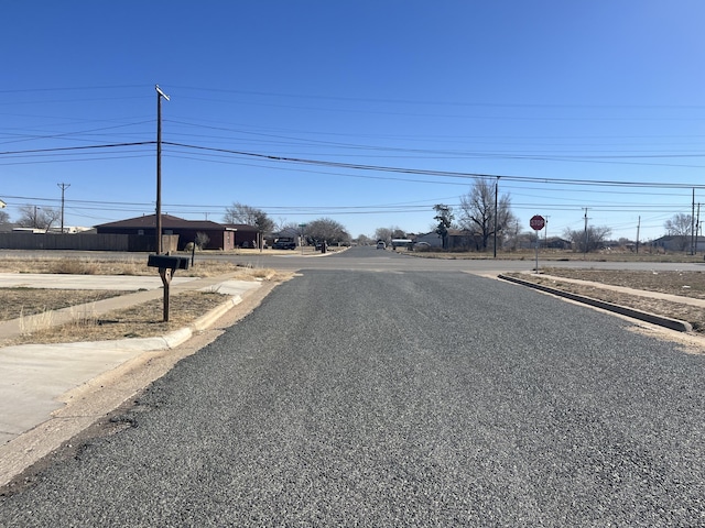 view of road