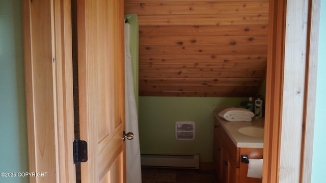 33405 Keystone Dr, Soldotna, AK 99669 - bathroom featuring a baseboard heating unit and vanity