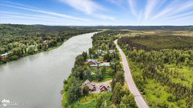 33405 Keystone Dr, Soldotna, AK 99669 - aerial view of a heavily wooded area and a large body of water