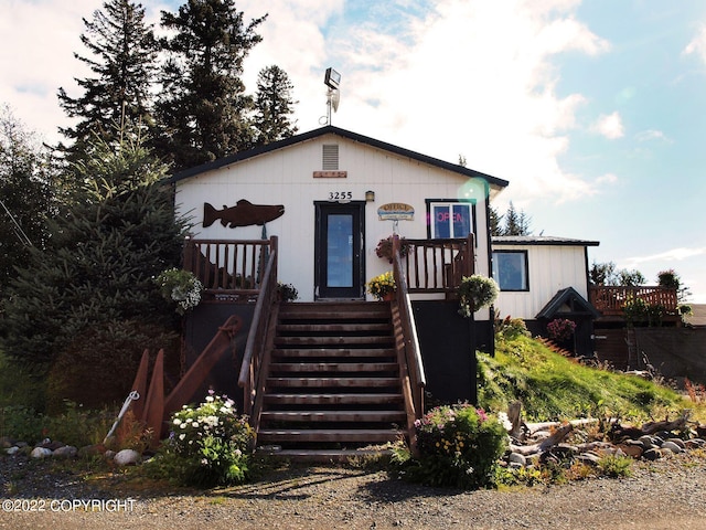 view of front of home