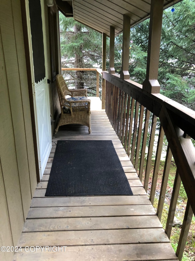 view of wooden terrace