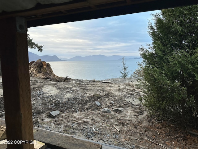 property view of mountains with a water view