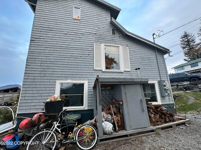 view of rear view of property