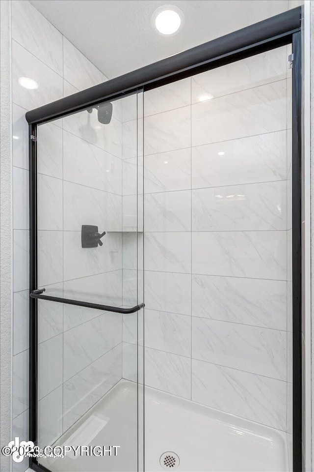 bathroom with walk in shower