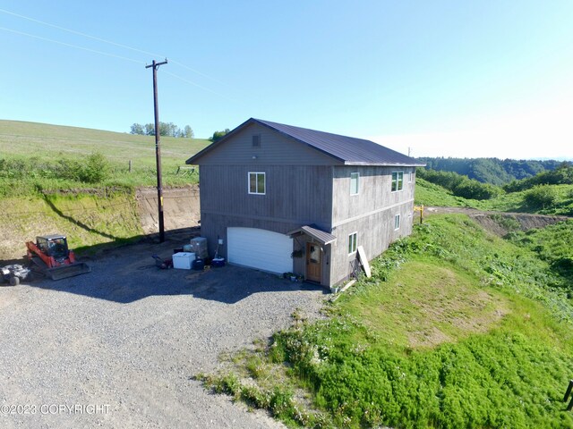 exterior space featuring a rural view