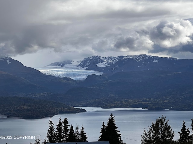 property view of mountains with a water view