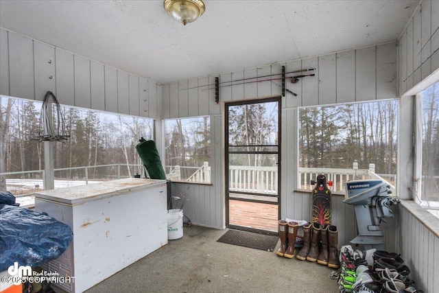 view of sunroom / solarium