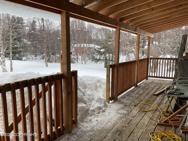 1832 Nerka Loop, Dillingham, AK 99576 - view of snow covered deck