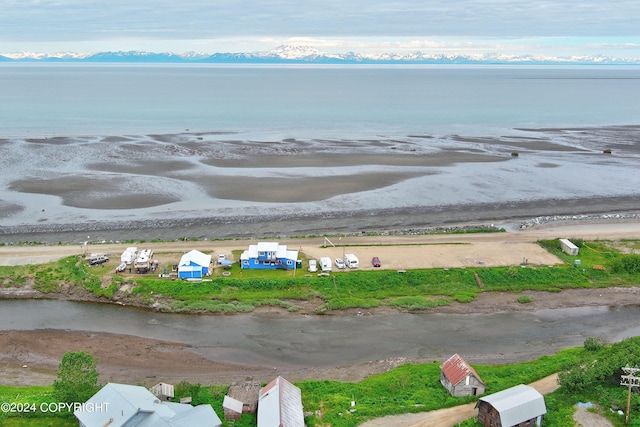 15264 Airport Ln, Ninilchik, AK 99639 - birds eye view of property featuring a water and mountain view