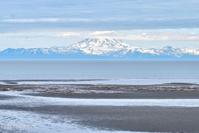 15264 Airport Ln, Ninilchik, AK 99639 - property view of water featuring a mountain view and a view of the beach